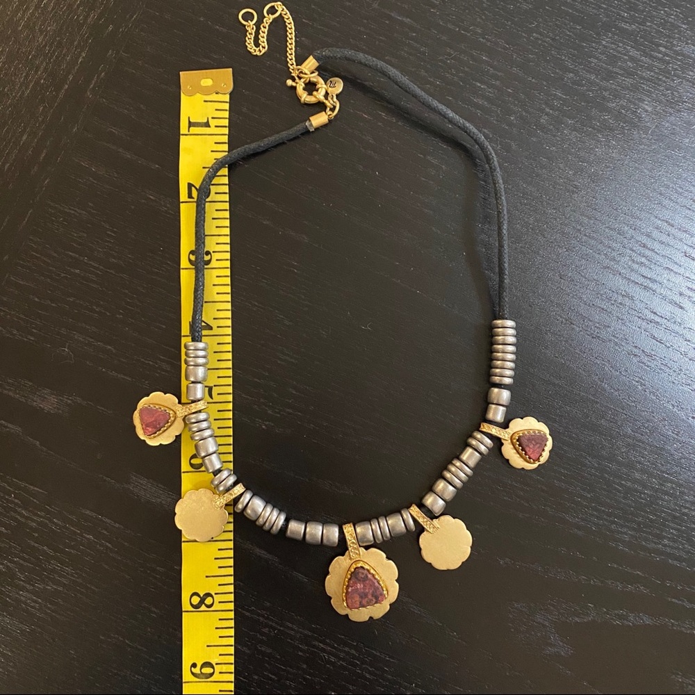 NWOT Madewell Metal Stone Necklace - Picture 6 of 7